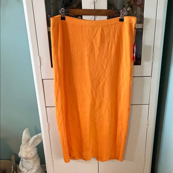 Vince Camuto sz XL Vibrant Mandarin Orange Women's Skirt nwt - Picture 1 of 6